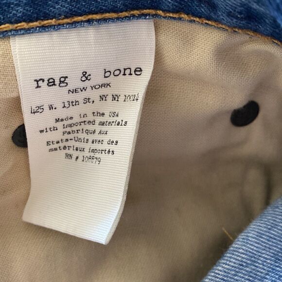 Rag & Bone distressed jean cut off shorts with pockets size 26 - Picture 4 of 5
